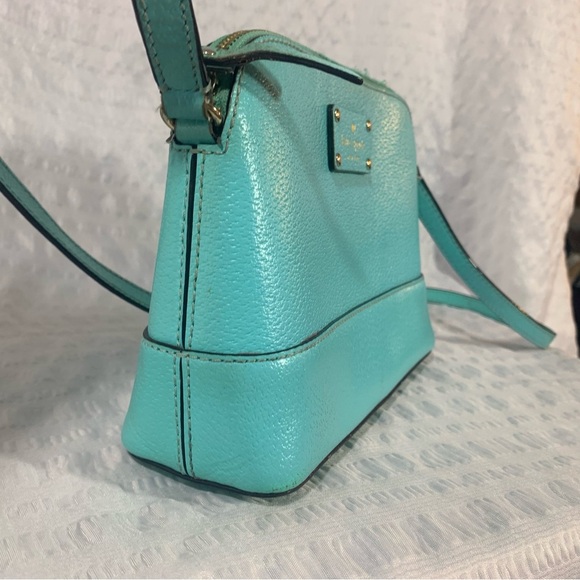KATE SPADE - leather crossbody mini bag - mint color - Picture 9 of 13